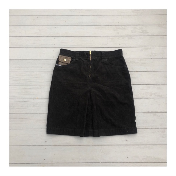 Dolce & Gabbana corduroy lambskin pencil skirt 44 - Picture 7 of 8